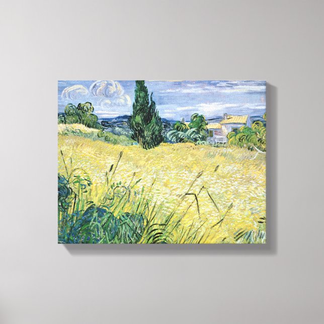 Vincent van Gogh | Liggande med Grönt Maj, 1889 Canvastryck (Framsida)