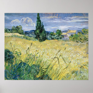 Vincent van Gogh Liggande med Grönt Maj, 1889 Poster