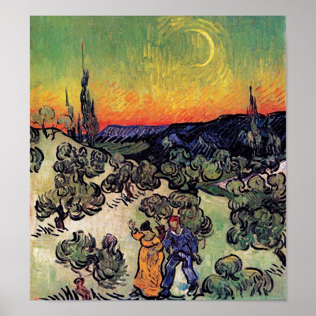Vincent Van Gogh - Liggande med lite fin konst Poster (Framsidan)