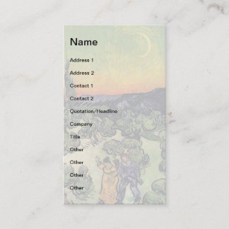 Vincent Van Gogh - Liggande med lite fin konst Visitkort