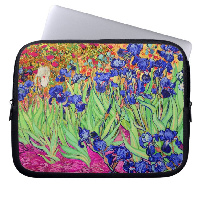 vincent van gogh lila iris laptop sleeve (Framsidan)