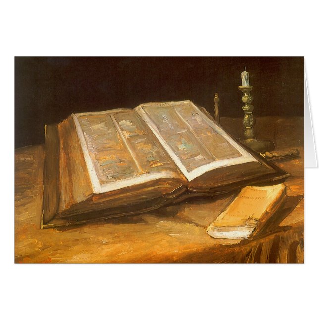 Vincent van Gogh - Liv med Bible Hälsningskort (Framsidan Horizontal)
