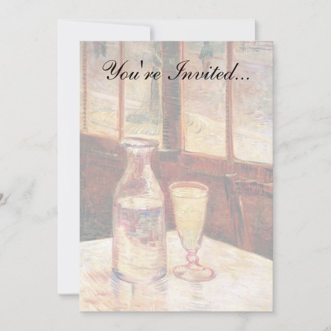 Vincent Van Gogh - Livet med Absinthe Inbjudningar (Framsida)