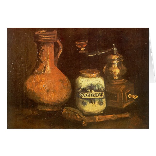 Vincent van Gogh - Livet med Coffee Mill Hälsningskort (Framsidan Horizontal)