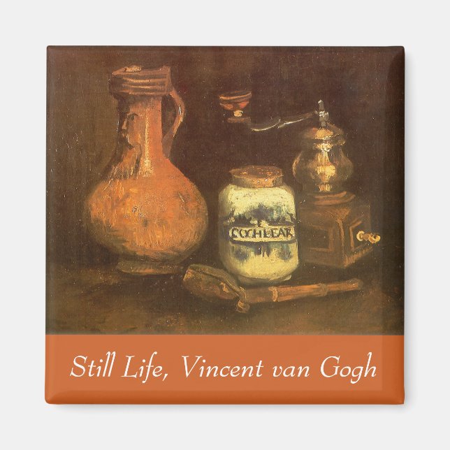 Vincent van Gogh - Livet med Coffee Mill Magnet (Framsidan)