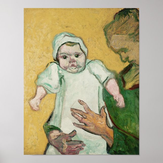 Vincent van Gogh | Madame Roulin och hennes baby Poster (Framsidan)