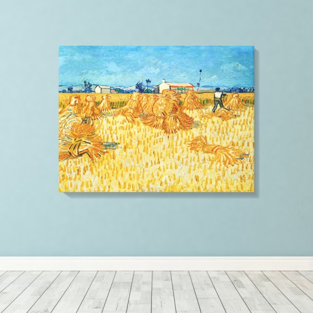 Vincent Van Gogh, Maj Harvest i Provence Canvastryck (Insitu (trägolv))
