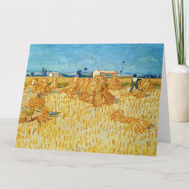 Vincent Van Gogh, Maj Harvest i Provence Kort (Framsida)