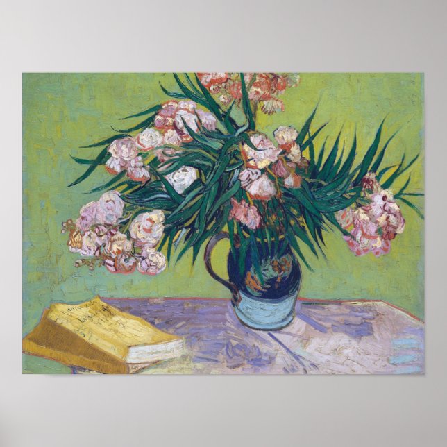 Vincent Van Gogh - Majolica Burk med Grenar Poster (Framsidan)
