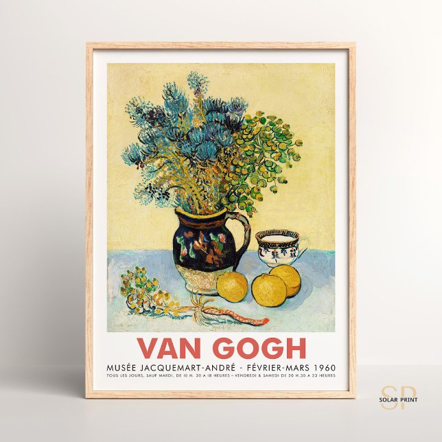 Vincent van Gogh Majolica med Wildblommart Art Poster (Skapare uppladdad)