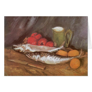 Vincent van Gogh - Makrill, citroner och tomater Hälsningskort