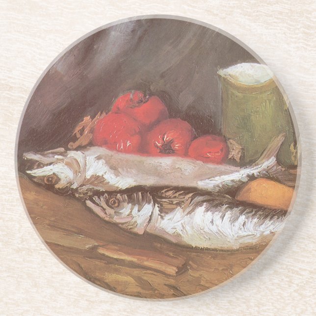 Vincent van Gogh - Makrill, citroner och tomater Underlägg Sandsten (Framsidan)