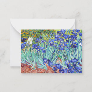 Vincent Van Gogh målar Irisar Anteckningskort