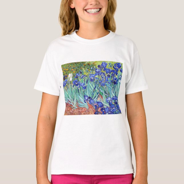 Vincent Van Gogh målar Irisar T Shirt (Framsida)