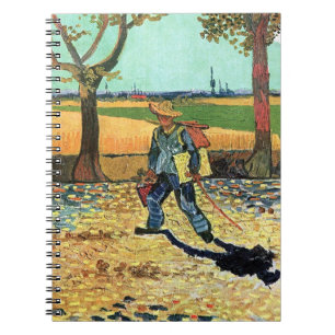 Vincent Van Gogh - Målare på väg till arbetet Anteckningsbok