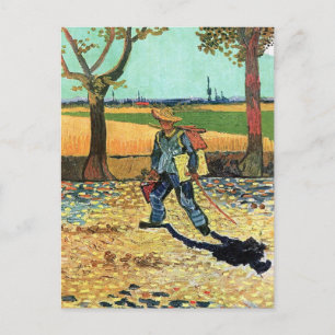 Vincent Van Gogh - Målare på väg till arbetet Vykort