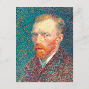 Vincent van Gogh målinter Självporträtt Vibrant Vykort