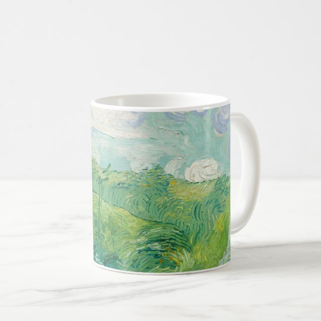 Vincent Van Gogh målning Grönt vete fält  Kaffemugg (Framsida höger)