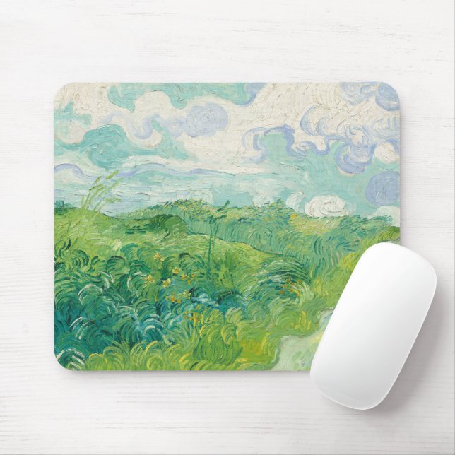 Vincent Van Gogh målning Grönt vete fält  Musmatta (Med mus)