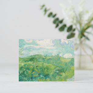 Vincent Van Gogh målning Grönt vetefält Helg Vykort