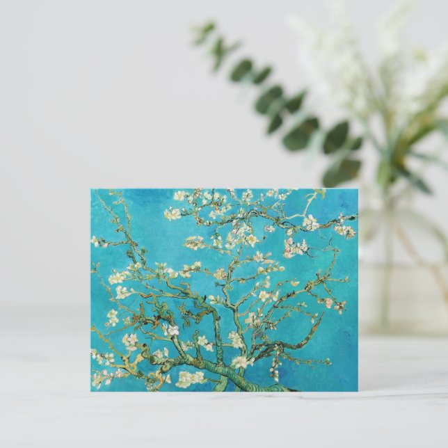 Vincent Van Gogh målning Mandelblommor Helg Vykort (Stående Fram)
