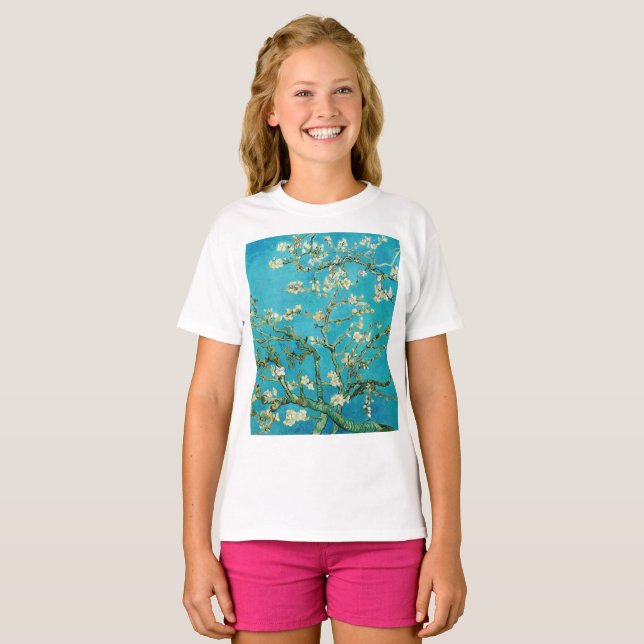 Vincent Van Gogh målning Mandelblomning T Shirt (Hel framsida)