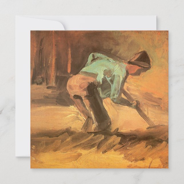 Vincent van Gogh - Man Stooping w Stick eller Spad (Framsida)