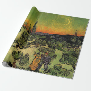 Vincent Van Gogh Månbelyst Landskap Presentpapper