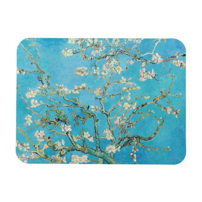 Vincent van Gogh - Mandelblom Magnet (Horisontell)