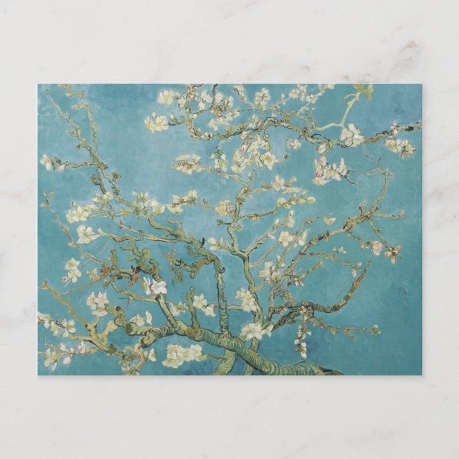 vincent van gogh, mandelblom vykort (Framsida)