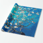 Vincent Van Gogh Mandelblommor Ljust Turkos Presentpapper<br><div class="desc">“Ge present med konstnärlig touch,  slå in vackert.”</div>