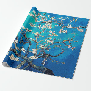 Vincent Van Gogh Mandelblommor Ljust Turkos Presentpapper