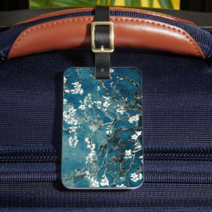 Vincent Van Gogh Mandelblommor Mörk Teal Bagagebricka