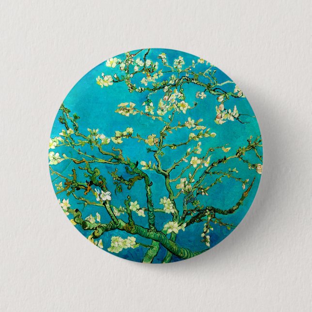 Vincent Van Gogh Mandelblomning Finkonst Knapp (Framsida)