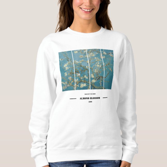 Vincent Van Gogh Mandelblomssvärm  T Shirt (Framsida)