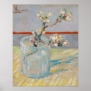 Vincent van Gogh - Mandelgren i en glasvas Poster