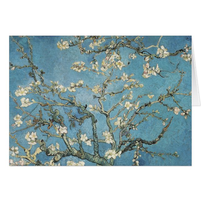 Vincent Van Gogh | mandelgrenar i blom, 1890 Hälsningskort (Framsidan Horizontal)