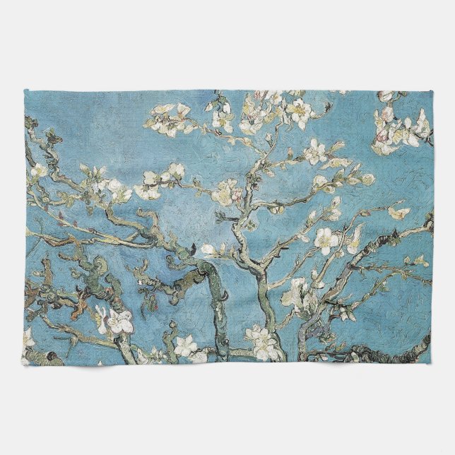 Vincent Van Gogh | mandelgrenar i blom, 1890 Kökshandduk (Horisontell)