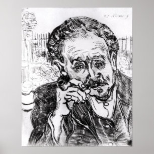 Vincent Van Gogh manen med leda i rör Poster