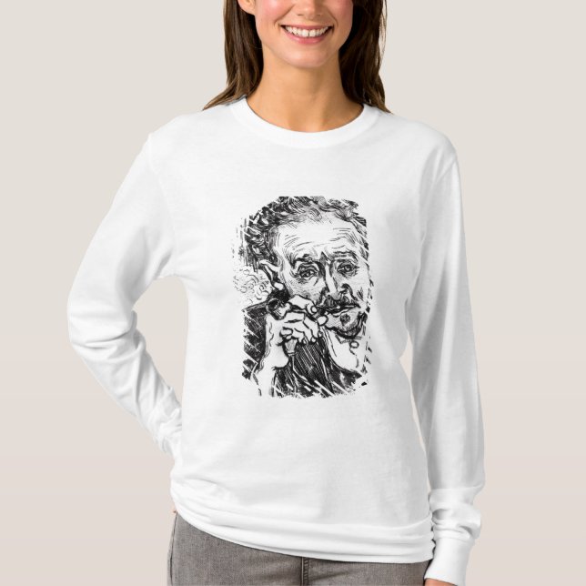 Vincent Van Gogh | manen med leda i rör T-shirt (Framsida)