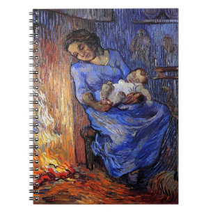 Vincent Van Gogh - Mannen är till sjöss Konstverk Anteckningsbok Med Spiral
