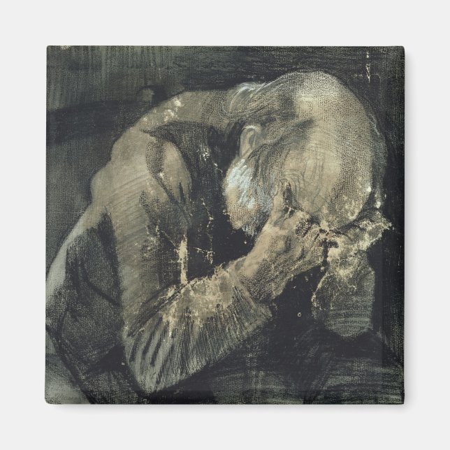 Vincent van Gogh | Mannen med huvud i händerna Magnet (Framsidan)