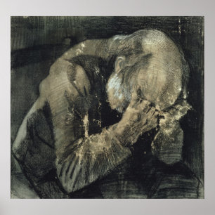 Vincent van Gogh   Mannen med huvud i händerna Poster