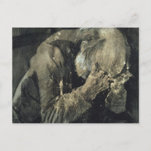 Vincent van Gogh   Mannen med huvud i händerna Vykort