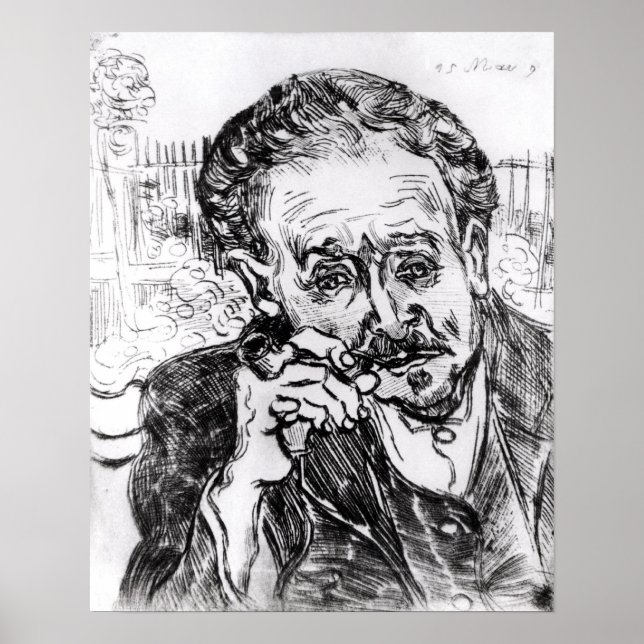 Vincent van Gogh | Mannen med röret Poster (Framsidan)