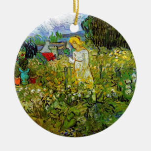 Vincent Van Gogh - Marguerite Gachet i trädgården Julgransprydnad Keramik