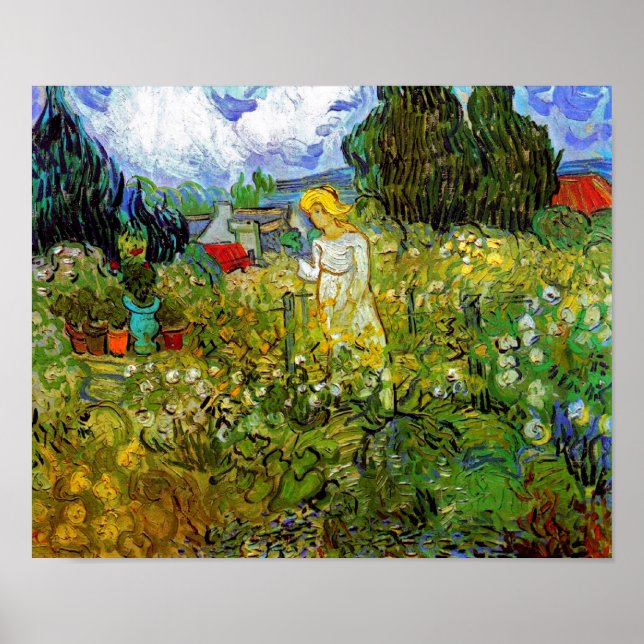 Vincent Van Gogh - Marguerite Gachet i trädgården Poster (Framsidan)