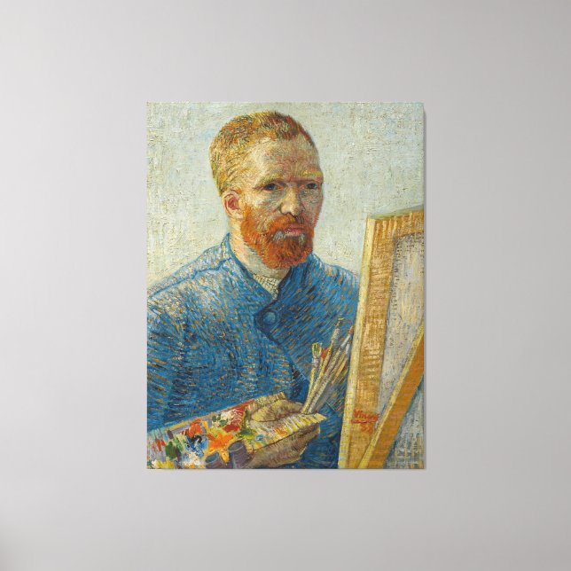Vincent Van Gogh Master Artisan Självporträtt Canvastryck (Framsida)