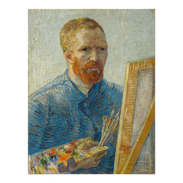 Vincent Van Gogh Master Artisan Självporträtt Fototryck (Framsidan)