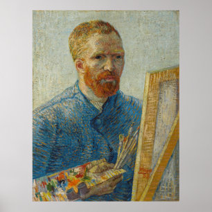 Vincent Van Gogh Master Artisan Självporträtt Poster